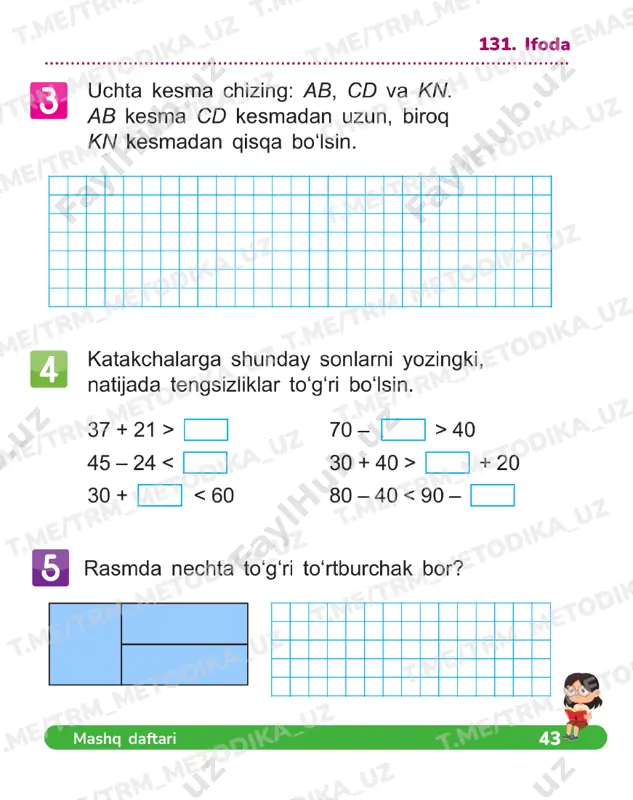 matematika 1 sinf daftar 131-144 - Page 2