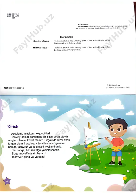 tasviriy san'at 1 sinf. 2023 - Page 2