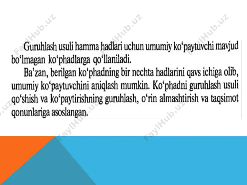 guruhlash usuli - Page 2
