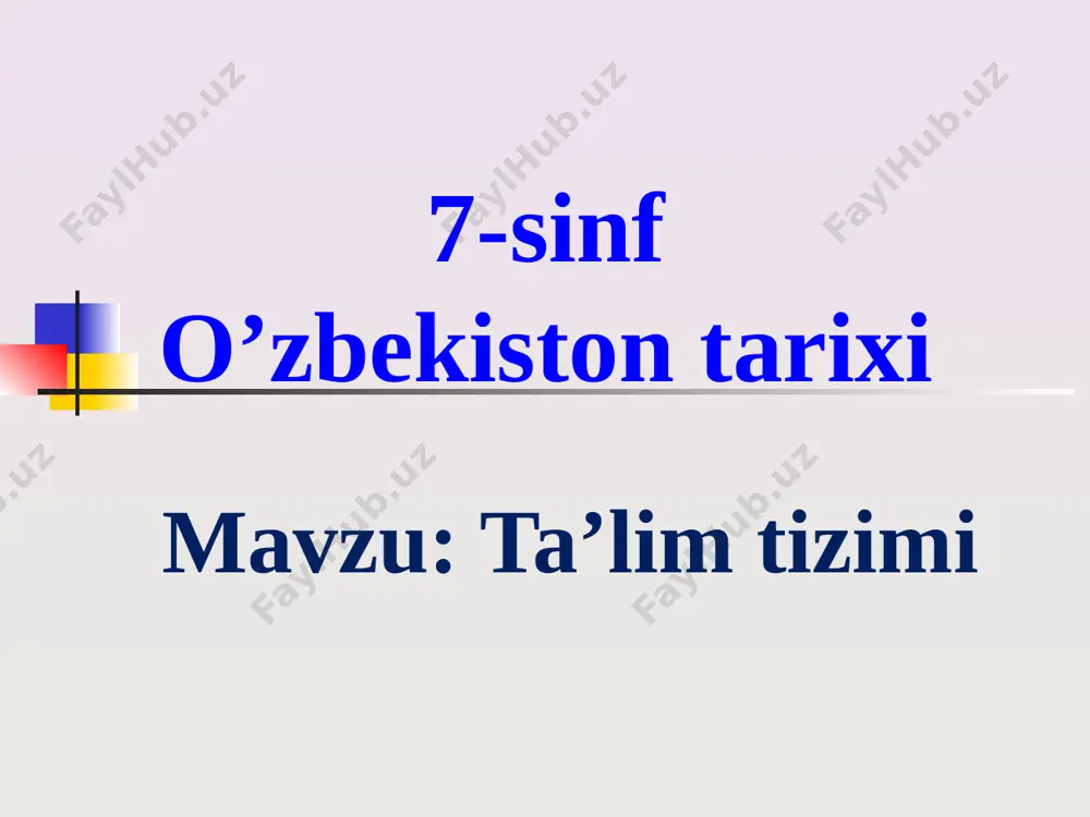 qandda amir temur va ulug’bekning, hirotda shohruh, boysung’ur, husayn boyqaro va alisher navoiylarning qimmatli adabiyotlar bilan to’ldirilgan boy kutubxonalari faoliyat yuritgan. mustahkamlash uchun savollar: 1. temuriylar davrida madrasalar qanday vazifani bajargan? 2. madrasalarda qanday fanlar o’qitilgan? 3. ulug’bek madrasasida kimlar faoliyat olib borgan? 4.temuriylar davridagi kutubxonalar haqida nimalarni bilib oldingiz? uyga vazifa: mavzuni o’qib o’rganish va ijtimoiy tarmoqlardan faoydalangan holatda qo’shimcha ma’lumotlar yig’ib kelish e’tiboringiz uchun raxmat ! image211.jpeg image31.jpeg image41.jpeg image51.jpeg image61.jpeg image18.jpeg image19.jpeg image20.jpeg image2.jpeg image3.png image4.png image7.jpeg image8.png image11.jpeg image12.jpeg image13.jpeg image16.jpeg