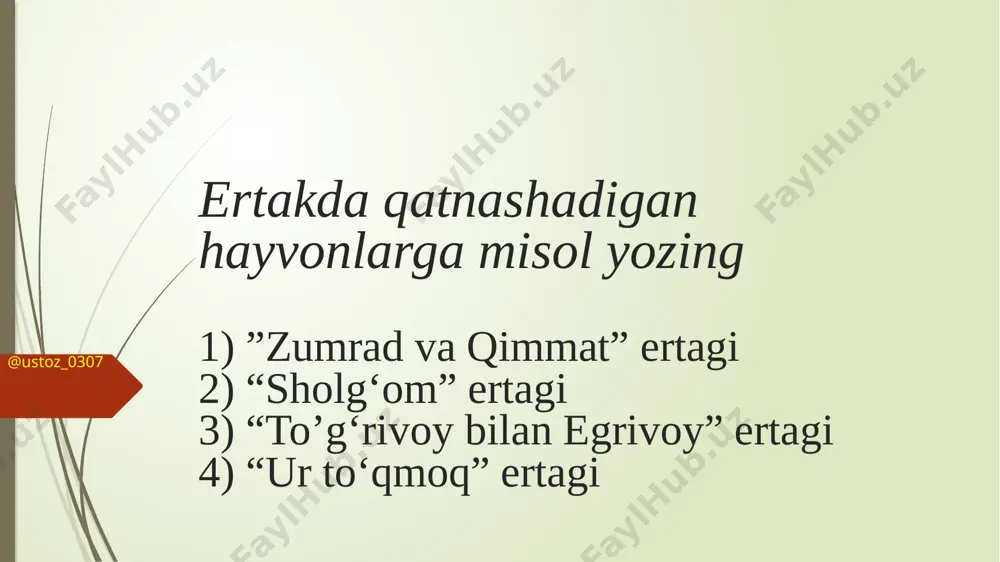 1-sinflar uchun oo‘s dan tarqatma - Page 2