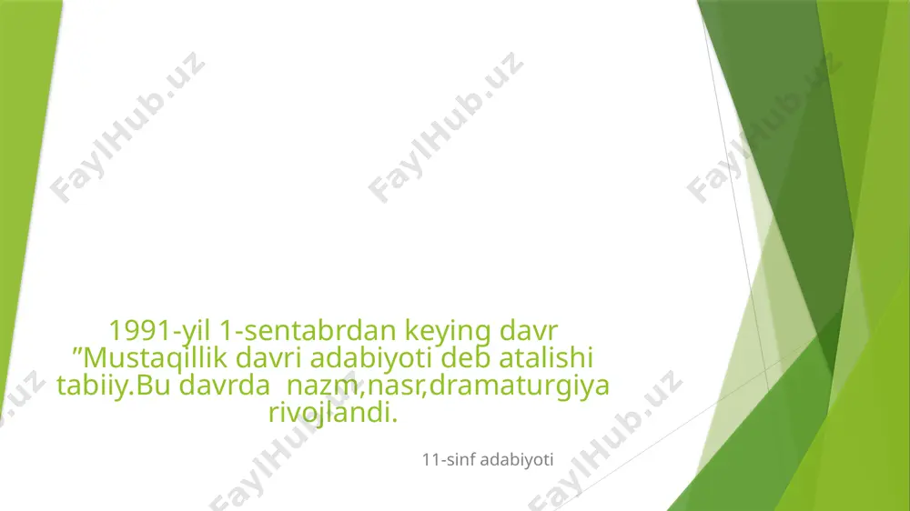 mustaqillik davr adabiyoti - Page 2