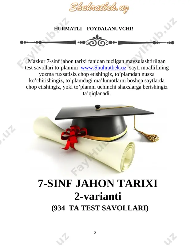 davri sanasini ko’rsating. a) iv-xi asrlar b) v-xi asrlar c) v-ix asrlar d) xi-xv asrlar ~4 (7.j.-1)qaysi asrlar yevropa tarixiga xalqlarning buyuk ko’chishi nomi bilan kirgan? a) iv-vi asrlar b) v-vi asrlar c) iii-iv asrlar d) iv-v asrlar ~1 (7.j.-1) xalqlarning buyuk ko’chishiga sabab bo’lgan birinchi omilni ko’rsating a) germanlarda yangi yerlarga talabning kuchayishi b) xunn qabilalarining g’arbga istilochilik yurishlari c) tabiatda iqlim o’zgarishi d) oddiy xalqning boshqa joylarga kochishga majburlanishi ~1 (7.j.-1) xalqlarning buyuk ko’chishiga sabab bo’lgan ikkinchi omilni ko’rsating. a) germanlarda yangi yerlarga talabning kuchayishi b) xunn qabilalarining g’arbga istilochilik yurishlari c) tabiatda iqlim o’zgarishi d) oddiy xalqning boshqa joylarga kochishga majburlanishi ~2 (7.j.-1) xalqlarning buyuk ko’chishiga sabab bo’lgan uchunchi omilni ko’rsating. a) germanlarda yangi yerlarga talabning kuchayishi b) xunn qabilalarining g’arbga istilochilik yurishlari c) tabiatda iqlim o’zgarishi d) oddiy xalqning boshqa joylarga kochishga majburlanishi ~3 (7.j.-1)german qabilalari harbiy kuchlari boshliqlaridan biri odoakr qachon rimning so’nggi imperatori go’dak …