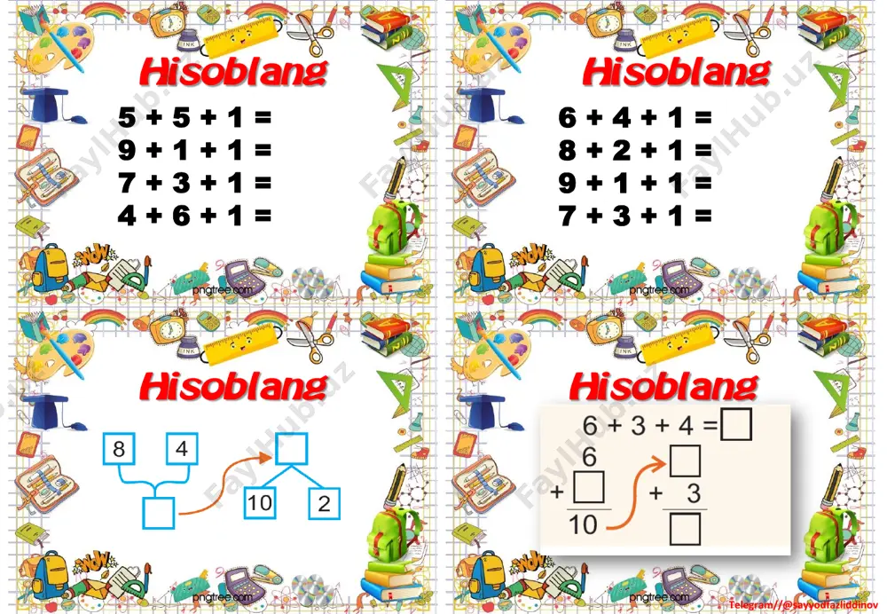 1_sinf_matematika_tarqatmalar_3_chorak_2022_2023_o'quv_yili - Page 2