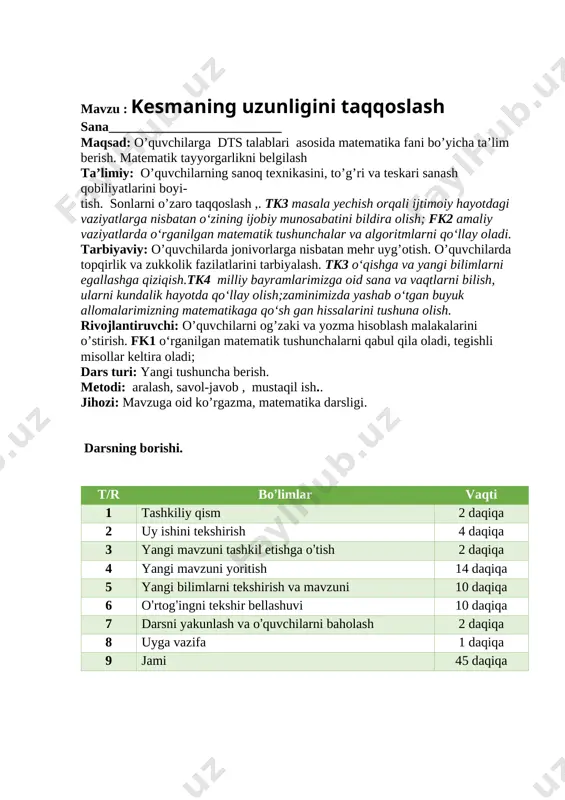 motni aniqlash, tozalikni tekshirish b) ma’naviyat daqiqasi kun yangiligi i – guruh “millimetr” ii – guruh “santimetr” iii – guruh “detsimetr” [image: uzunlik o`lchov birliklari: detsimetr, metr - nachalnie klassi, prezentatsii] ii. o’tgan mavzuni so’rash va mustahkamlash. o’tilgan mavzularni savol-javob orqali takrorlash. o’tilgan mavzular yuzasidan amaliy mashg’ulotlar o’tkazish. istagan mavzuingizda zakas olamiz telegram guruhimiz @fidoiy_ustozlar murojaat uchun tel : 978450909 telegram @secret_0909 rasmiy kanallarimiz @birinchisinf89 @ikkinchisinf89 @uchunchisinf89 @turtinchisinf89 @fidoiy_ustozlar1 kanalimiz @fidoiy_ustozlar guruhimiz istagan mavzuingizda zakas olamiz telegram guruhimiz @fidoiy_ustozlar murojaat uchun tel : 978450909 telegram @secret_0909 rasmiy kanallarimiz @birinchisinf89 @ikkinchisinf89 @uchunchisinf89 @turtinchisinf89 @fidoiy_ustozlar1 kanalimiz @fidoiy_ustozlar guruhimiz istagan mavzuingizda zakas olamiz telegram guruhimiz @fidoiy_ustozlar murojaat uchun tel : 978450909 telegram @secret_0909 rasmiy kanallarimiz @birinchisinf89 @ikkinchisinf89 @uchunchisinf89 @turtinchisinf89 @fidoiy_ustozlar1 kanalimiz @fidoiy_ustozlar guruhimiz [bookmark: _goback]istagan mavzuingizda zakas olamiz telegram guruhimiz @fidoiy_ustozlar murojaat uchun tel : 978450909 telegram @secret_0909 rasmiy kanallarimiz @birinchisinf89 @ikkinchisinf89 @uchunchisinf89 @turtinchisinf89 @fidoiy_ustozlar1 kanalimiz @fidoiy_ustozlar guruhimiz image1.jpeg image2.png image3.jpeg
