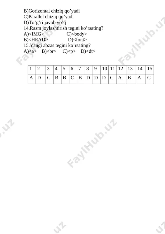 8-sinf informatika 2-chorak nazorat - Page 2