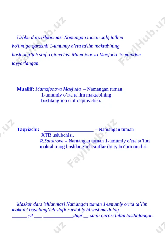 langan o‘quvchiga quyidagi savolni bering: sizning sevimli o‘yinchog‘ingiz bormi? uni sizga kim bergan? [image: image3.png] [image: image4.png] o‘: o‘quvchi javob beradi. m: o‘quvchilardan savollari bo‘lsa, so‘rashlarini ayting. ularning savollariga javob bergach, topshiriq bering: endi esa sherigingiz bilan navbatma-navbat sevimli o‘yinchog‘ingiz haqida savol-javob qiling. o‘: mashg‘ulotni juftliklarda davom ettiradilar. m: o‘quvchilar javoblarini to‘liq gap orqali ifodalayotganlarini nazorat qiling. [image: image5.png][image: image6.jpg] [image: image7.png] [image: image8.jpg] [image: image9.png] shu so‘zlarni bilasizmi? 5 daqiqa 1) suhbat 2) yolg‘on m-o‘: yangi so‘zni ayting. o‘quvchilar uni takrorlaydi. m-o‘: so‘zning sodda va tushunarli tavsifini bering. o‘quvchilar uni takrorlaydi. m: o‘quvchilarga misollardan foydalangan holda savol bering: oila davrasida nimalar haqida suhbat qurasizlar? o‘: savollarga “ha” yoki “yo‘q” deb javob beradilar va sababini tushuntiradilar. m-o‘: mazkur mashqni ikkinchi so‘zni o‘rgatish uchun o‘quvchilar bilan birga bajaring. [image: image10.png] tinglash vaqti 15 daqiqa m: bugun men sizlarga she’r o‘qib beraman. keyin esa u haqida suhbatlashamiz. avvalo, rasmga qaraymiz. m: rasmda …