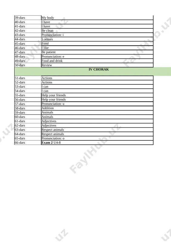 1-sinf ingliz tili yillik - Page 2