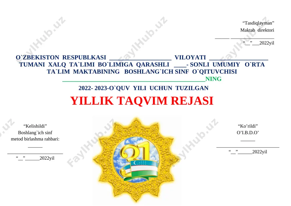 rgarlik ko‘rishi zarur: nazariy darslarga tayyorgarlik ko‘rganda: – nazariy darslar uchun barcha hujjatlar (darslik, o‘quv metodik qo‘llanmalar, didaktik tarqatma materiallar va boshqalar)ni oldindan tayyorlab qo‘yishi; – ko‘rgazmali o‘quv qurollari, elektron resurslardan mavzuga mos holda foydalanishni rejalash; – darsda innovatsion pedagogik texnologiyalar va interfaol metodlardan o‘rinli foydalanish. amaliy mashg‘ulot darslariga tayyorgarlik ko‘rganda: – amaliy mashg‘ulot darslari natijalarini oldindan mo‘ljallash; – barcha asbob-uskunalar, moslama va dastgohlarni ishga sozlab qo‘yish; – o‘quvchilar bajaradigan amaliy ishlarga mos material yoki xomashyoni oldindan tayyorlab qo‘yish; – ishlarni belgilangan xavfsizlik texnikasi va sanitariya-gigiyena qoidalariga amal qilgan holda tashkil qilish. loyiha ishi mashg‘ulotlariga tayyorgarlik ko‘rganda: – loyiha ishi mashg‘ulotlari natijalarini oldindan mo‘ljallash; – barcha asbob-uskunalar, moslama va dastgohlarni ishga sozlab qo‘yish; – o‘quvchilar bajaradigan amaliy ishlarga mos material yoki xomashyolarni oldindan tayyorlab qo‘yish. 3. darsga kirishishdan oldin o‘quvchilar bilan dastlabki instruktaj (yo‘riqnoma) o‘tkazish. instruktaj (fransuzcha “instruire” – o‘rgatish, ko‘rsatma berish) – topshiriqni tushuntirish va taqdim etish turi. instruktaj …
