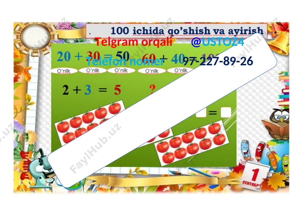 1- sinf mmatematika kurgazmalari 4-chorak 2022 - Page 2