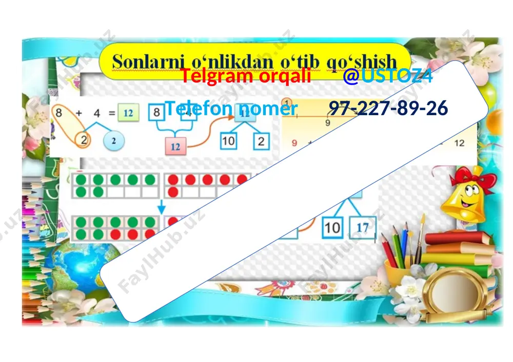 1-sinf mmatematika kurgazma 2021-2022 - Page 2