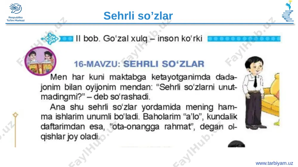 1-sinf tarbiya sehrli so'z 01.02.2022 - Page 2