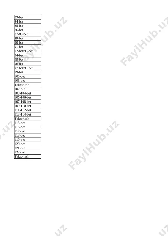 onlarni o‘nlikdan o‘tib qo‘shish 75-bet 8 sonlarni o‘nlikdan o‘tib qo‘shish 76-bet 9 sonlarni o‘nlikdan o‘tib qo‘shish 77-bet 10 sonlarni o‘nlikdan o‘tib ayirish 77-bet 11 sonlarni o‘nlikdan o‘tib ayirish 78-bet 12 sonlarni o‘nlikdan o‘tib ayirish 78-bet 13 sonlarni o‘nlikdan o‘tib ayirish 78-bet 14 sonlarni o‘nlikdan o‘tib ayirish 79-bet 15 sonlarni o‘nlikdan o‘tib ayirish 80-bet 16 sonlarni o‘nlikdan o‘tib ayirish 81-bet 17 sonlarni o‘nlikdan o‘tib ayirish 81-bet 18 sonlarni o‘nlikdan o‘tib ayirish 82-bet 19 sonlarni o‘nlikdan o‘tib ayirish 83-bet 20 1- nazorat ishi, xatolar ustida ishlash takrorlash 21 qo‘shish va ayirish jadvallari 84-bet 22 qo‘shish va ayirish jadvallari 85-bet 23 yig’indi va ayirmalarni taqqoslash 86-bet 24 qavslar 87-bet 25 qavslar 88-bet 26 qavslar 89-bet 27 qavslar 90-91-92-bet 28 sonli ifodalar 93-94-bet 29 sonli ifodalar 95-96-97-bet 30 uzunlik va uning birligi - santimetr 98-99-bet 31 chizg‘ich bilan ishlash 100-bet 32 kesmaning uzunligini taqqoslash 101-bet 33 kesmaning uzunligini taqqoslash 102-bet 34 2 - nazorat …