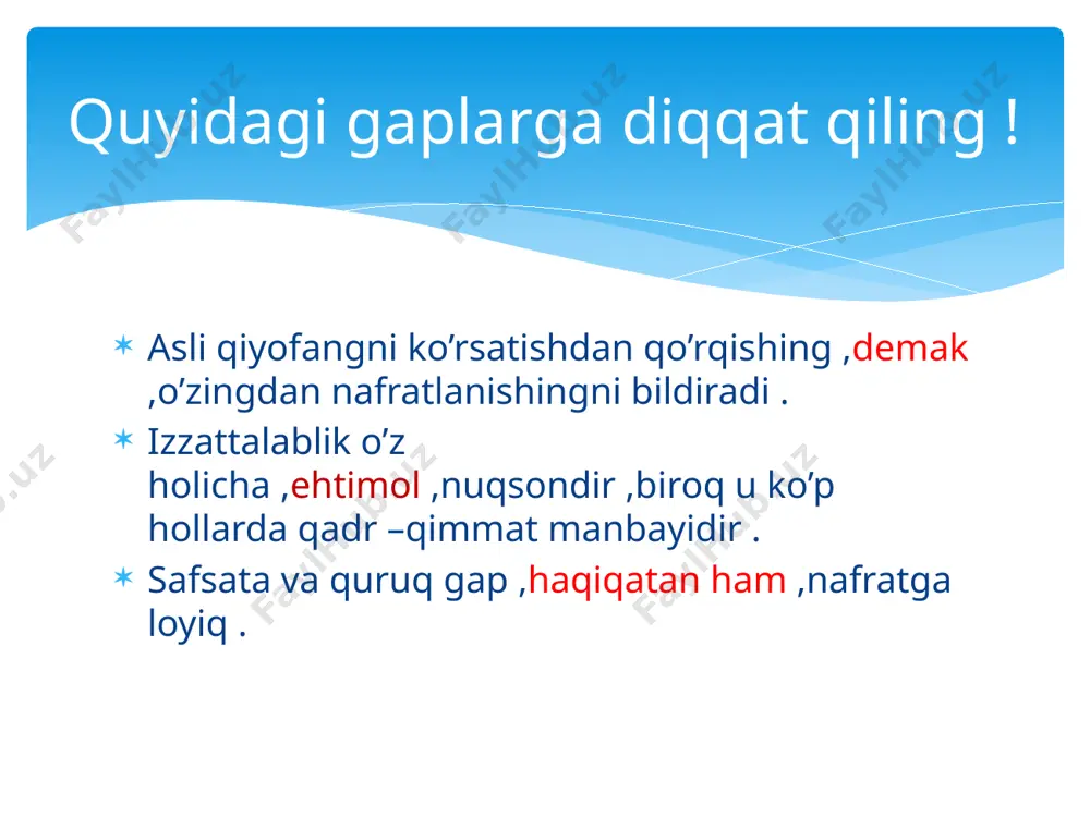 adi . kalit so’zlar : ha ,albatta ,haqiqatan ham ,demak ,aksincha ,shubhasiz ,avvalo ,zero ,asosan . 1. kiritmalar deb nimaga aytiladi ? 2.kiritmalardan foydalanish nima uchun kerak? 3.kiritmalar tuzilishiga ko’ra necha xil bo’ladi ? 4.kirish va kiritmalar qaysi bo’laklarga tobelanadi ? 5.kiritmalar so’zlovchining o’zi bayon etayotgan fikriga qanday munosabatlarini bildiradi ? savollarga javob bering : e’tiboringiz uchun rahmat