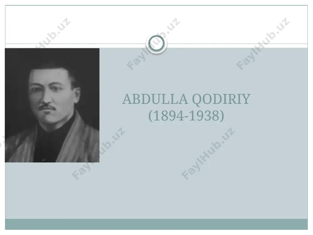 g’at”ni (1934) tuzishda ishtirok etdi. qodiriy 20-yillarning o’rtalarida yozgan “kalvak maxzumning xotira daftaridan”, “toshpo’lat tajang nima deydir?” hajviy asarlarida bid’at va xurofotni qoraladi. ularda xalqning yashash tarzi va ruhiy olamini o’zgartirishga intilgan jadid adabiyoti maqsad va g’oyalari o’z ifodasini topgan. ma’rifatparvarlik, millat ozodligi va istiqlol g’oyalari abdulla qodiriy asarlarining leytmotivini tashkil qiladi. abdulla qodiriy asarlari, ayniqsa, romanlari jahon miqyosida keng tarqaldi. uning “o’tgan kunlar”, “mehrobdan chayon”, “obid ketmon” asarlari rus, ingliz, nemis, italyan, arab, ozarbayjon, tojik, qozoq, uyg’ur, tatar tillariga tarjima qilingan. nemis adabiyotshunoslari n. tun, i. baldauf, amerikalik tadqiqotchilar e. olvort, xristofor murfi, eden nabi kabi olimlar abdulla qodiriy ijodi bo’yicha jiddiy ishlar qilganlar. 1991 yili o’zbekiston mustaqillikka erishishi bilanoq o’zbekiston respublikasi prezidenti farmoniga ko’ra abdulla qodiriyga navoiy nomidagi davlat mukofoti berildi. 1994 yili adib “mustaqillik” ordeni bilan taqdirlandi. shu yili abdulla qodiriy nomidagi davlat mukofoti ta’sis etildi. toshkent madaniyat institutiga, toshkentdagi madaniyat va istirohat bog’iga, katta ko’chalardan biriga, …