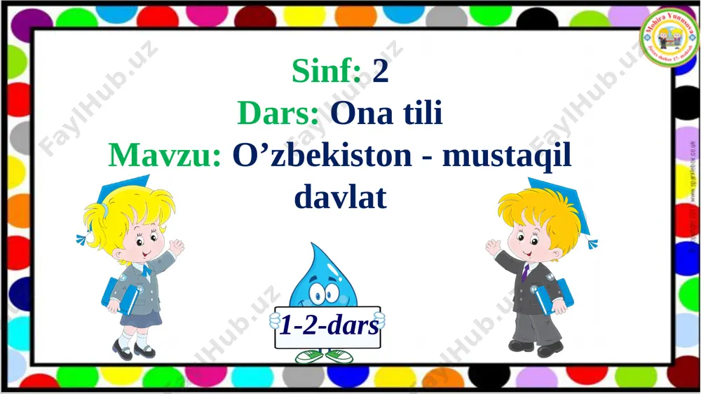 2- sinf ona tili o'zbekiston mustaqil davlat 1-2- dars - Page 2