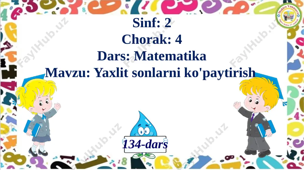 2_sinf_matematika_134_dars_yaxlit sonlarni ko'paytirish - Page 2
