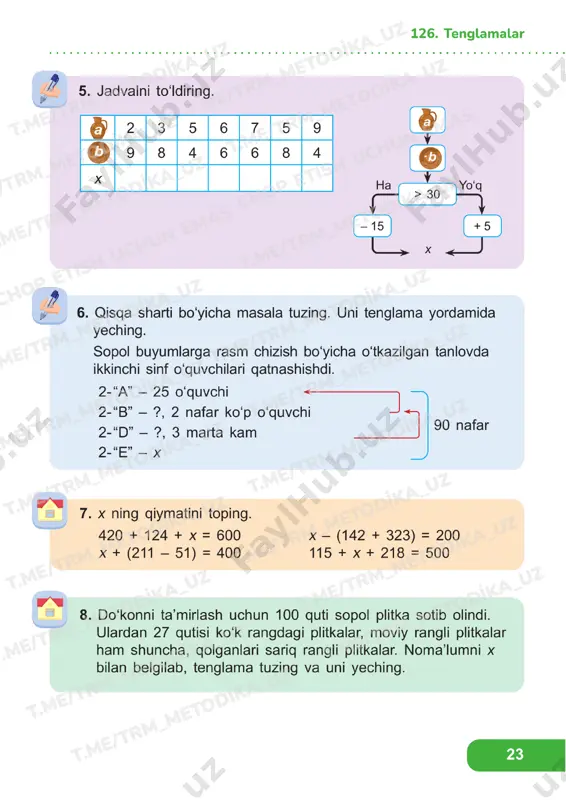 matematika 2 sinf darslik 126-134 - Page 2