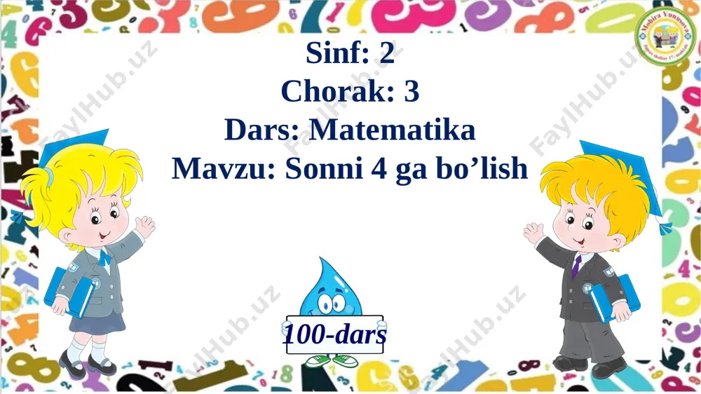 2_sinf_matematika_100_dars_sonni 4 ga bo’lish - Page 2
