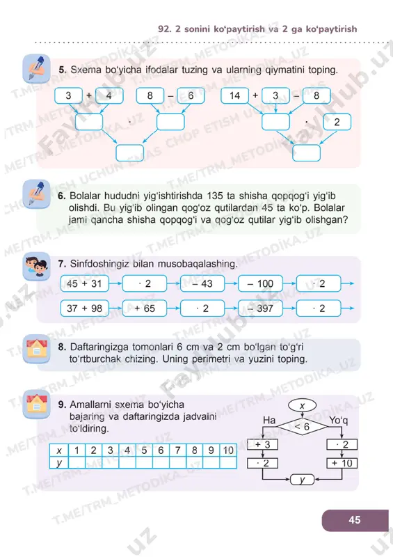 matematika 2 sinf darslik 92-96 - Page 2