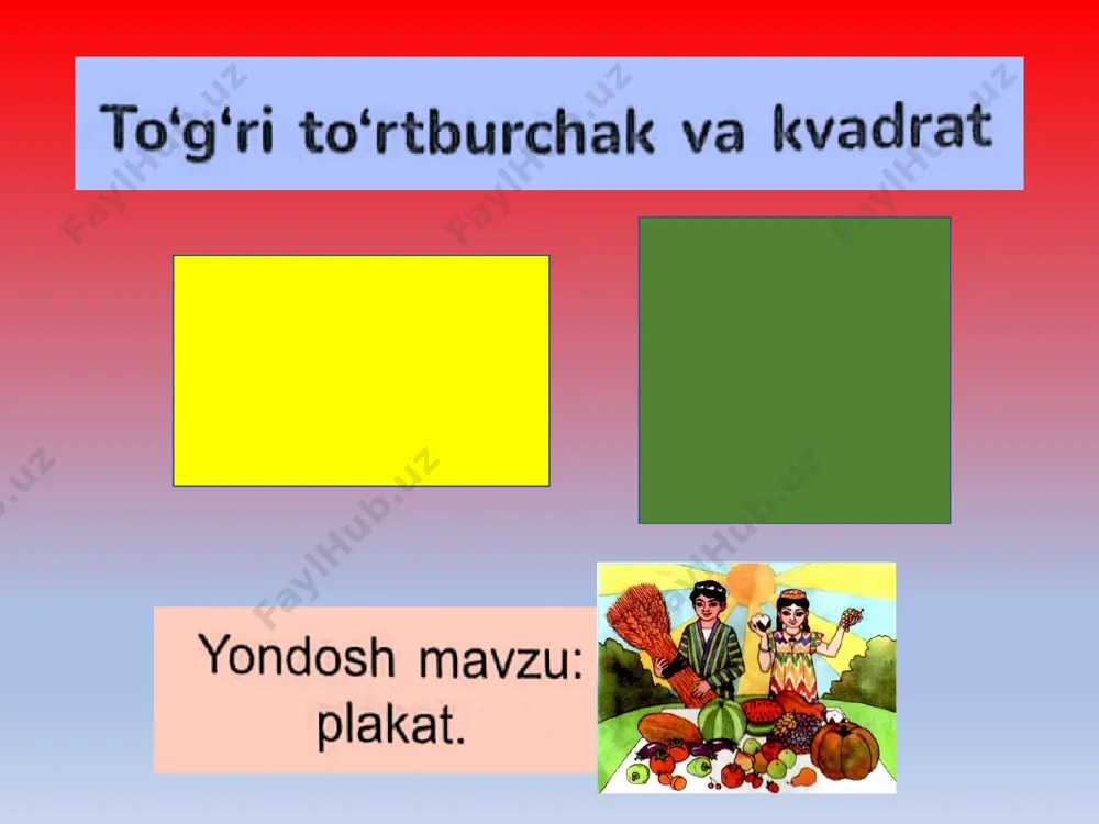 matematika 16.01.24 y to`g`ri to`rtburchak va kvadrat - Page 2