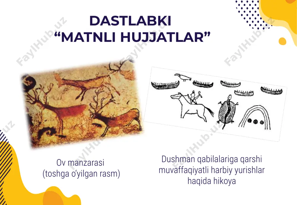 % : ? * ( ) klavishalar kombinatsiyasi hammasini belgilash (obyekt, matnlar) + a almashish buferiga ko‘chirish (obyekt, matnlar) + c almashish buferiga qirqib olish (obyekt, matnlar) + x almashish buferidan olib qo‘yish(obyekt, matnlar) + v joriy hujjat, loyiha va hokazolarni saqlash + s oxirgi amalni bekor qilish + z chop etish + p yangi hujjat, loyiha yaratish yoki shunga o‘xshash amallar + n matnni tahrirlash matnni tahrirlash jarayonida matnda hamma narsa to‘g‘ri ekanligiga ishonch hosil qilinadi. aniqlangan xatolar to‘g‘irlanadi va kerakli o‘zgartirishlar kiritiladi. ushbu strelkalar yordamida kursorni ekran bo‘ylab harakatlantirish mumkin. to‘liq matn bo‘yicha harakat qilish uchun maxsus klaviatura kombinatsiyalari ishlatiladi. matn uchun tezkor klavisha kombinatsiyalari qatorning boshiga qatorning oxiriga bir so‘z o‘ngga + bir so‘z chapga + yuqori ekran sahifasiga pastki ekran sahifasiga bir varaq pastga + bir varaq tepaga + matn boshiga + matn oxiriga + sichqoncha bilan ishlash sichqoncha – bu grafik operatsion tizimdagi moslamalarni boshqarishingiz …