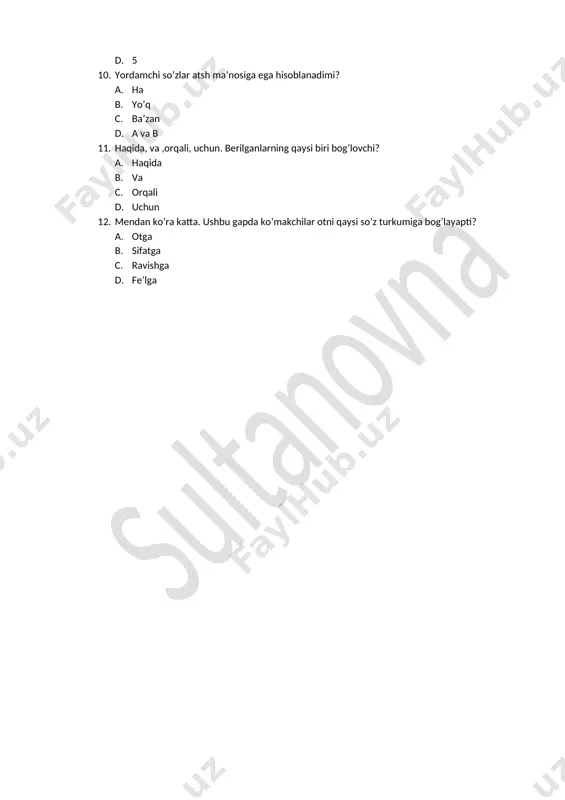 5.yordamchi so'zlar test.kumush - Page 2