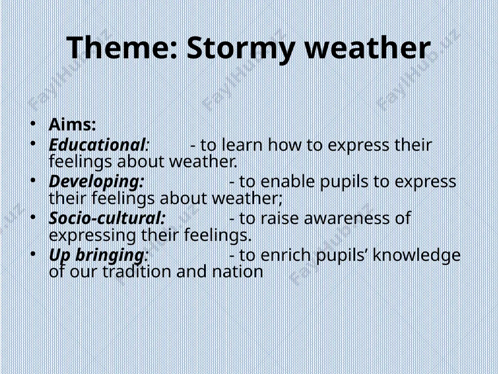 activity 3a, 3b 7 min objective: to practise expressing feelings about the weather explain the new phrase i feel ... ask them how they feel now. each pupil should say a sentence in a chain. activity 3c listen and complete the sentences. 5 min objective: to practise listening for specific information ask the pupils to listen to the dvd and say how the children are feeling. answer key: the boy feels happy because he likes hailstorm. the girl feels sad because she doesn’t like rain. activity 4 work in pairs. look and speak about the people in the pictures. objective: to practise expressing feelings about weather 5 min ask the pupils to look at the pictures and ask their partner how the people in the pictures are feeling. iv. post-activity activity 5 read and say the season. 3 min objective: to read for gist ask the pupils to read the …