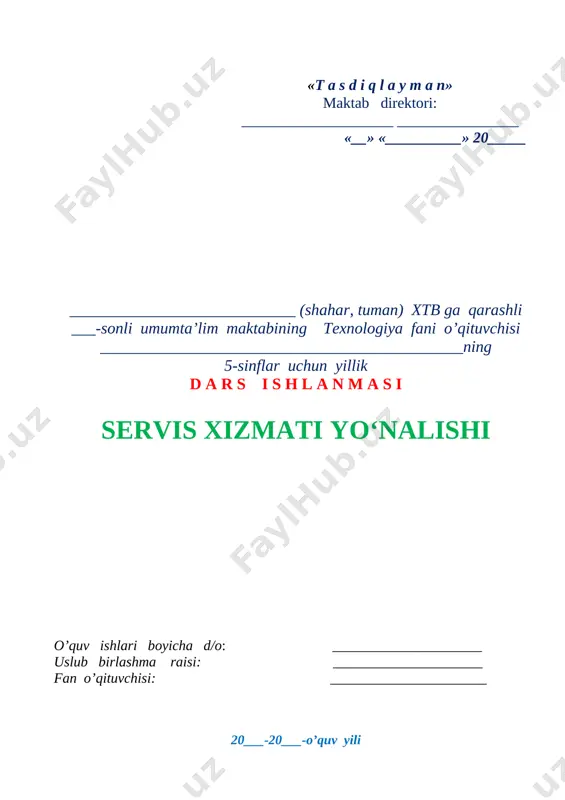 azandachilikka bo`lgan qiziqishlarini shakllantirish. o`quv jaroyoniga oid kompetensiyalar: tk-1 texnologiyaga oid atamalarni xorijiy tillarda o‘rganish, so‘z boyligini oshirib borish; jamoa bilan ishlashda jamoa fikrini qo‘llab-quvvatlash, o‘z hissasini qo‘sha olish. tk-2:kundalik faoliyatda uchraydigan hujjatlar bilan ishlay olish. tk-3:o‘qib-o‘rganish uchun fan to‘garaklariga qatnashish, kutubxonada mutolaa qilish orqali bilimini mustaqil ravishda oshirib borish; o‘z sog‘ligini asrash.tk-4:o‘z oilasi, mahallasi, yurti oldidagi burchini bilish; mahallada tashkil etilgan hasharlarda, shanbaliklarda faol ishtirok etish. tk-5:yurish-turishda madaniy me’yorlarga amal qilish.turli yo‘nalishdagi san’at asarlarini tushuna olish va undan zavqlanish; fk-1: pazandachilik o‘quv xonasi, oshxona buyum va jihozlari haqida tushuncha, sabzavotlarni pishirish usullari, kartoshka bo‘tqasini tayyorlash texnologiyasini qo‘llay oladi, turli oziq-ovqat mahsulotlariga ishlov bera oladi, fk-2: hozirjavoblik, ishchanlik, faollik va muomala madaniyatiga amal qila oladi. dars jihozi: 1 ko`rgazmalar, rasmli retseplar. 2 qiziqarli pazandachilik haqida kitoblar. darsning turi: suhbat, bahs-munozarali dars. darsning uslubi: savol –javob, aralash omixta dars. darsning borishi: i. tashkiliy qism: a) salomlashish b) davomatni aniqlash c) darsga …