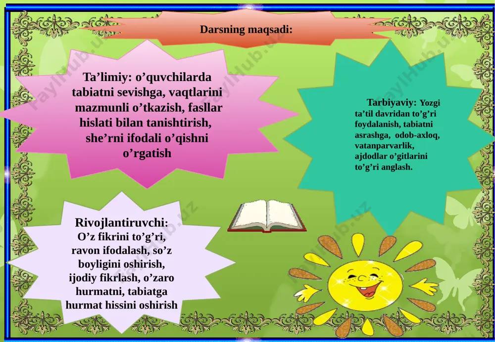 pyatiy uroven uyga vazifa: dars yakuni. ballarni jamlash g’olibni aniqlash. keyingi mavzuga tayyorlanib kelish! obrazets teksta vtoroy uroven tretiy uroven chetvertiy uroven pyatiy uroven image1.gif image2.gif image3.png image4.png image5.gif image6.jpeg image7.gif image8.jpeg image9.jpeg image10.png image11.jpeg image12.jpeg image13.png image14.jpeg image15.jpeg image16.jpeg image17.png