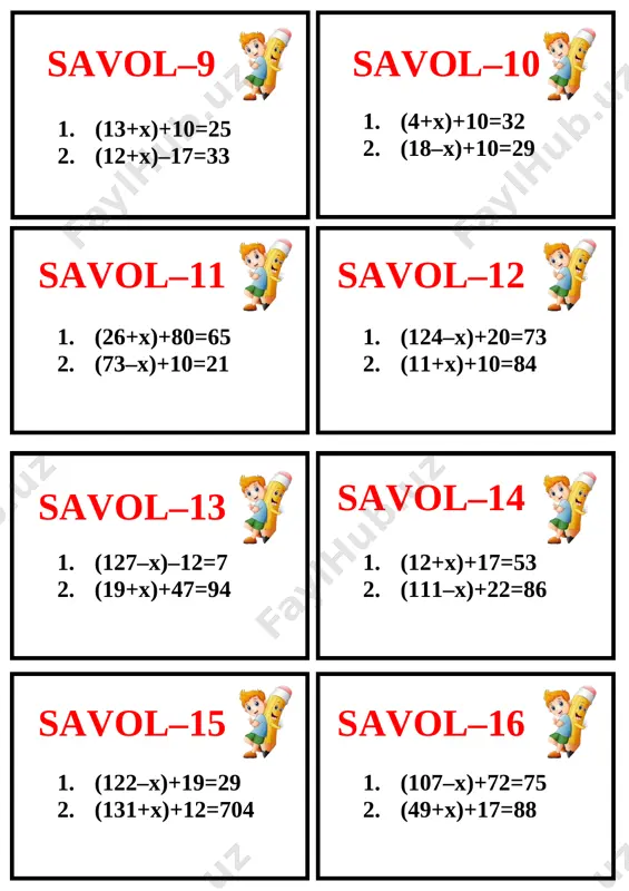 s\user\desktop\aaaaa.png][image: c:\users\user\desktop\aaaaa.png][image: c:\users\user\desktop\aaaaa.png][image: c:\users\user\desktop\aaaaa.png][image: c:\users\user\desktop\aaaaa.png][image: c:\users\user\desktop\aaaaa.png] test 14 test 13 test 12 test 11 test 10 test 9 test 8 test 7 1. (112–x)+19=29 2. (11+x)+12=74 1. (112–x)+19=29 2. (11+x)+12=74 1. (112–x)+19=29 2. (11+x)+12=74 1. (112–x)+19=29 2. (11+x)+12=74 1. (112–x)+19=29 2. (11+x)+12=74 1. (112–x)+19=29 2. (11+x)+12=74 1. (112–x)+19=29 2. (11+x)+12=74 [bookmark: _goback] 1. (112–x)+19=29 2. (11+x)+12=74 davomi bor…. @ustozlar_uchun kanalida image1.png 1. (14+x)+10=25 2. ( 2 4+x)+1 2 =2 08 1. (4+x)+10= 32 2. ( 18 – x) +10=9 9 1. ( 22 +x)+10= 65 2. ( 23 – x)+10=2 01 1. ( 104 – x) +22=70 2. ( 9 1+x) +10=244 1. ( 122 – x) – 1 2=17 2. ( 7 +x) +10=84 1. ( 22 +x) +1 7= 5 3 2. ( 161 – x)+10= 66 1. (1 12 – x)+1 9 =2 9 2. (1 1 +x) +12=74 1. (1 07 – x) +74 = 75 …
