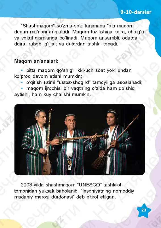 musiqiy savodxonlik_3-sinf_uzbek 9-13 darslik - Page 2