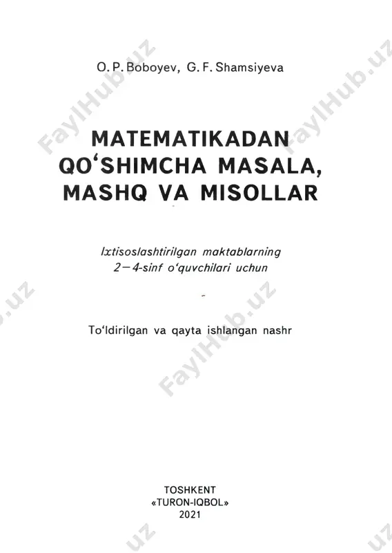 matematikadan qo'shimcha masala, mashq 2-4 - Page 2