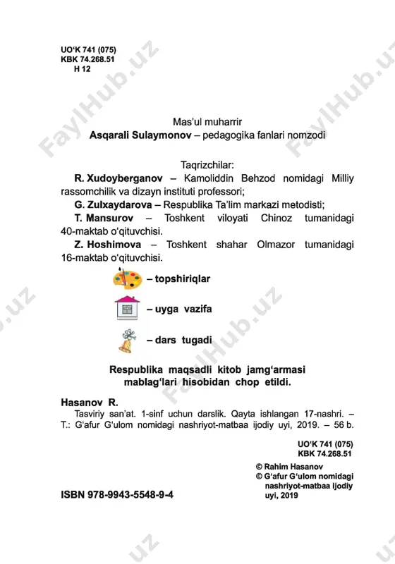 2019_tasviriy-sanat-ozbek tilida_@talim_obrazovaniye - Page 2