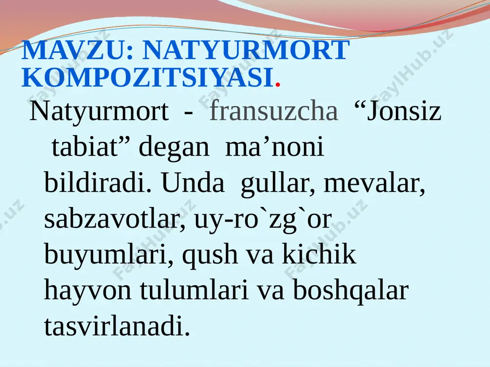 gan natyurmort kompozitsiyasini tuzib kelish e’tiboringiz uchun raxmat !!! image2.jpeg image3.jpeg image4.jpeg image5.jpeg image6.jpeg image7.jpeg image8.jpeg image9.jpeg image10.jpeg