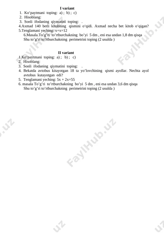 + 2x=55 6. masala to’g’ri to’rtburchakning bo’yi 5 dm , eni esa undan 3,6 dm qisqa shu to’g’ri to’rtburchakning perimetrini toping (2 usulda ) image3.wmf 9 5 1 7 1 2 25 9 × × oleobject3.bin image4.wmf . 7 5 2 3 2 3 2 7 2 3 × + × oleobject4.bin image5.wmf 2 1 4 3 8 5 2 × - × oleobject5.bin image6.wmf 5 4 oleobject6.bin image7.wmf 9 1 3 7 1 2 × oleobject7.bin image8.wmf 9 7 7 3 × oleobject8.bin image9.wmf 7 2 2 15 13 1 8 5 × × oleobject9.bin image10.wmf . 6 5 11 7 2 6 5 11 4 3 × + × oleobject10.bin image11.wmf 6 5 3 1 18 5 4 × - × oleobject11.bin image12.wmf 3 2 oleobject12.bin oleobject13.bin oleobject14.bin oleobject15.bin oleobject16.bin oleobject17.bin oleobject18.bin oleobject19.bin oleobject20.bin oleobject21.bin oleobject22.bin oleobject23.bin oleobject24.bin oleobject25.bin oleobject26.bin oleobject27.bin oleobject28.bin oleobject29.bin oleobject30.bin oleobject31.bin oleobject32.bin oleobject33.bin oleobject34.bin …