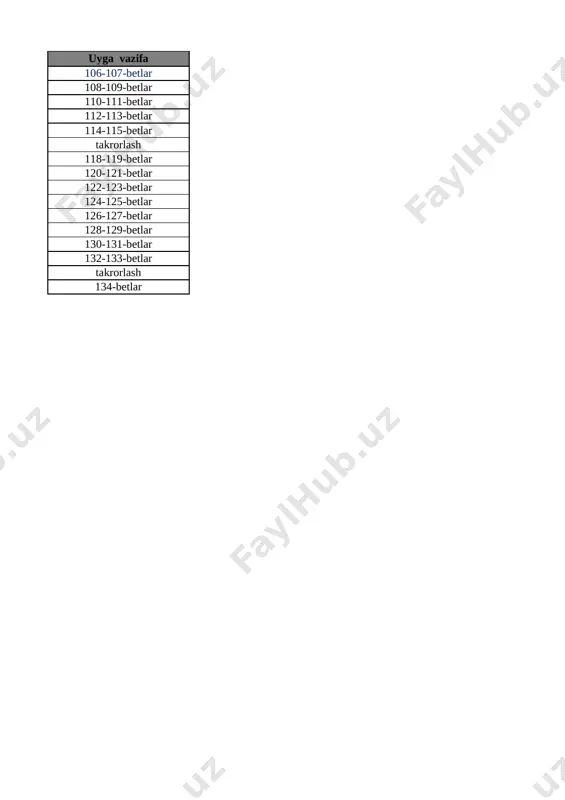 6 10 soni 28-bet 27 10 ichida =,+,- ishoralaridan foydalanib, natijalarni yozish 29-bet 28 10 ichida =,+,- ishoralaridan foydalanib, natijalarni yozish 30-bet 29 1 dan 10 gacha bo’lgan sonlarni taqqoshlash 31-bet 30 vaqt tasavvurlari 32-bet 31 hafta.hafta kunlari va sanog‘i 33-bet 32 juft va toq sonlar 34-bet 33 nuqta. to‘g‘ri chiziq kesmasi. siniq chiziq va egri chiziq 35-bet 34 nuqta. to‘g‘ri chiziq kesmasi. siniq chiziq va egri chiziq 36-bet 35 nol ishtirokida qo‘shish va ayirish 37-bet 36 qo‘shish va ayirish amallarini bajarish usullari 38-bet 37 qo‘shish amalining hadlari 39-bet list3