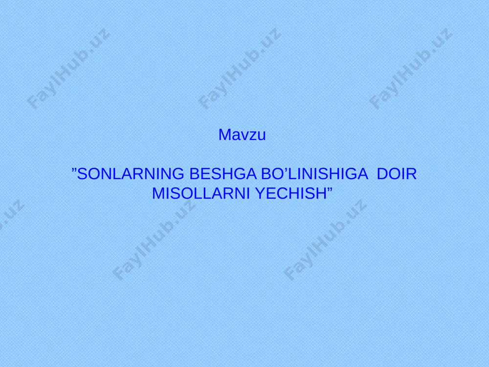 129 9; 288 9 sardor 5 ta bir xil shokolad sotib oldi. u necha so’m to’lagan bo’lishi mumkin? 1833 so’m. 2093 so’m. 1855 so’m. 2046 so’m. c a b d to’g’ri! noto’g’ri noto’g’ri noto’g’ri 183 5; 209 5; 204 5; 185 5 13 g.v. dorofeev, l.g. peterson, 5 klass (chast 1). № 548 9 m mato sotib olishdi. xarid necha so’m bo’lishi mumkin? 4 1 2 3 to’g’ri! noto’g’ri 349 so’m. 946 so’m. noto’g’ri noto’g’ri 188 so’m. 1008 so’m. 349 9; 946 9; 188 9; 1008 9 14 g.v. dorofeev, l.g. peterson, 5 klass (chast 1). № 588 3 kg sabzi sotib olishdi. 1000 so’m to’landi. qaytim necha so’m bo’lishi mumkin? 138 so’m. d a b c to’g’ri! 147 so’m 175 so’m. 190 so’m. 62 3; 53 3; 25 3; 810 3; 270 so’m. 270 so’m 270 so’m. noto’g’ri noto’g’ri noto’g’ri 15 g.v. dorofeev, l.g. peterson, 5 klass (chast 1). …