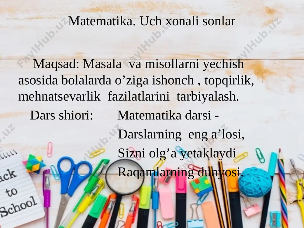 sol 6-masala dam olish daqiqasi. baliq kabi suzamiz, shamol kabi esamiz. biz bilag’on bolamiz, qushde parvoz etamiz. v baholash. dars yakunida umumiy ballar e’lon qilinadi va faol, bilimdon o’quvchilar rag’batlantiriladi. uyga vazifa :7-misol e’tiboringiz uchun rahmat! image2.jpeg image3.png image4.png image5.png image6.gif image7.jpeg image8.png image9.png image10.gif image11.gif image12.jpeg image13.jpeg image14.jpeg image15.jpeg image16.png image17.gif image18.jpeg image19.png image20.png image21.png image22.png image23.png image24.png image25.png image26.png image27.jpeg image28.jpeg image29.png image30.png image31.png image32.png image33.png image34.png image35.png image36.png image37.png image1.jpeg