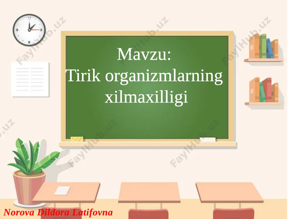 tabiiy fan tirik organizmlarning xilmaxilligi - Page 2