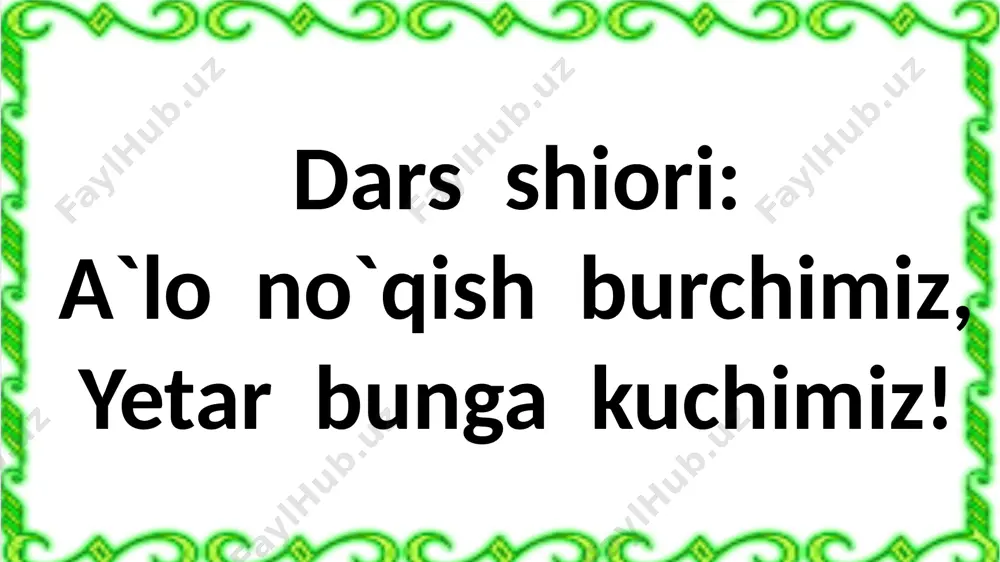 day sifatlarga ega bo‘lgan ekan? otasi nima uchun uni erta maktabga berdi? alisherlar oilasining hirotdan ko‘chib ketishiga nima sabab bo‘libdi? alisher uyqudan uyg‘ongach, nima uchun qo‘rqib ketdi? alisher ota-onasini qanday qilib topdi? alisherni g‘aroyib bola deb o‘ylaysizmi? nima uchun? siz ushbu matnga qanday sarlavha qo‘ygan bo‘lar edingiz? dam olish daqiqasi! matndan “x” va “h” harflari ishtirok etgan so‘zlarni aniqlang va talaffuz qiling. daftaringizga yozing: namuna: h:nihoyat h:nihoyat,hirotda,hamhavo, darhol,mehr. x:uxlabv,xursand. uyga vazifa: matnni o`qib,alisher haqidagi ma`lumotlarni eslab qolish image1.png image2.png audio1.wav audio2.wav image3.gif image4.tmp media1.mp4 image5.png image6.tmp image7.gif image8.gif