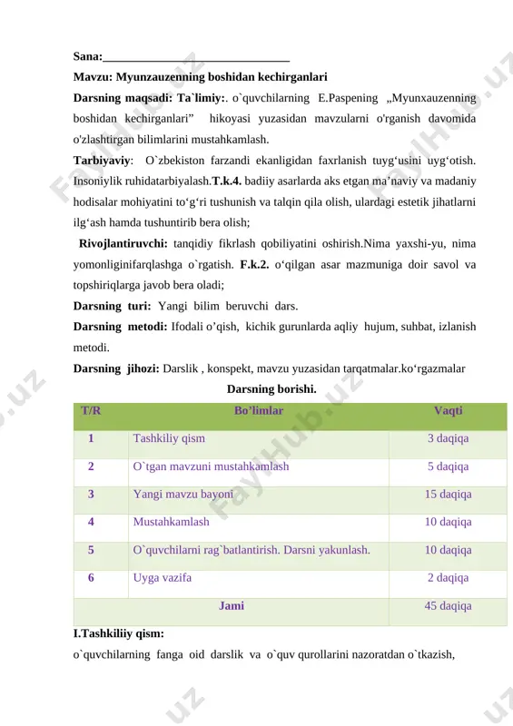 3 sinf o'qish myunzauzenning boshidan kechirganlari - Page 2