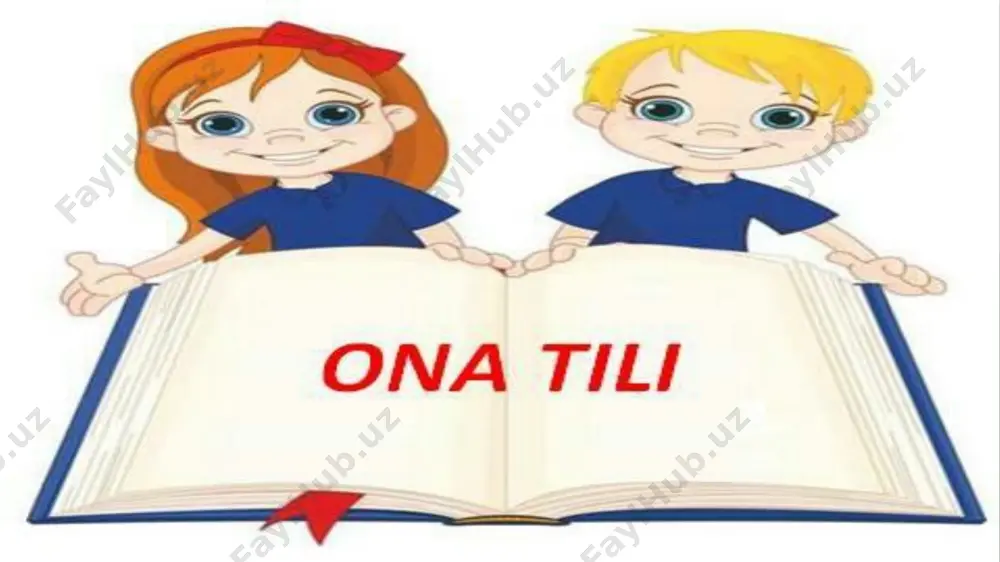 ona tili darsining prezentatsiyasi - Page 2