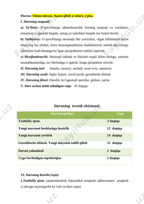 madh etgan minbar-mehrobdir vatan nechog'li ulkan bo'lmasin, u qalbda ham, ko'z qorachig'iga ham joy bo'la oladi. vatan haqiqatdan ham yagonadir. mana shu go'zal yurtimizning tinchligi, obodligi va farovonligi yo'lida prezidentimiz tomonidan qanday qaror va farmoyishlar qabul qilinganlidan parcha namoyish etamiz. sinf o’quvchilari 5 tashabbus bo’yicha o’quvchiar taqdimotini namoyish etadilar qollariga har bir o’quvchi tashabbus boyicha ko’rgazmalar bilan sahnaga chiqadilar. o’quvchilar 5 tashabbusni o’zbek va ingliz tilida aytadilar 1-o’quvchi 1. increasing the interest of young people in music, arts, literature, theater and other types of art; 2-o’quvchi. enroll youth with sports, create the necessary conditions for this; 3-o’quvchi. the organization of effective use of computer technologies and the internet by the population and young people; 4-o’quvchi. enhancing the spirituality of young people, a wider propaganda of reading; 5-o’quvchi. ensuring the employment of women. darsning oltin qoidalarini ishlab chiqish. o’qituvchi o’quvchilarga darsning oltin qoidasini aytib o’tadi [image: ] 1.2. baholash mezonlari. “ …