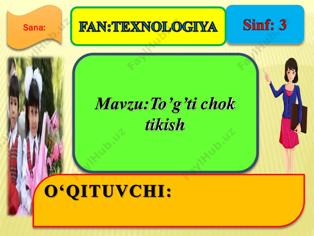 3-sinf texnologiya to'g'ri chok tikish - Page 2