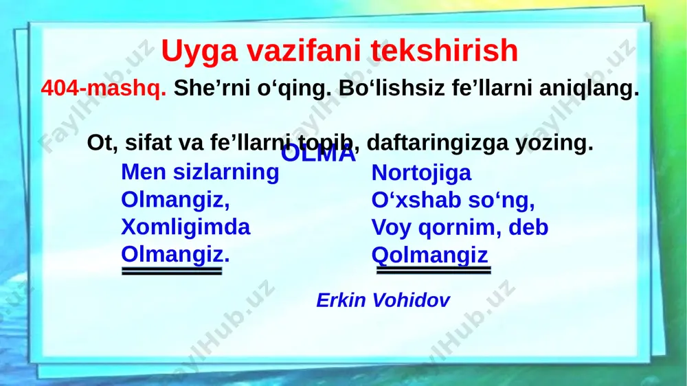 3-sinf ona tili 402 mashk - Page 2