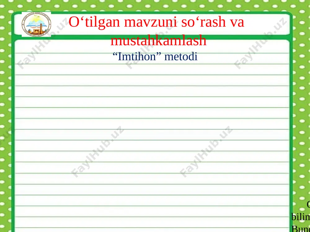 udrab yotgan chigirtkani ko‘rib qolibdi. endi yeyman deb, cho‘qilamoqchi bo‘lib turganda, chigirtka ko‘zini ochibdi va boshini ko‘taribdi. image1.jpeg image2.jpeg image3.jpeg image4.jpeg image5.jpeg image6.jpeg image7.jpeg image8.jpeg image9.jpeg image10.jpeg image11.jpeg image12.jpeg