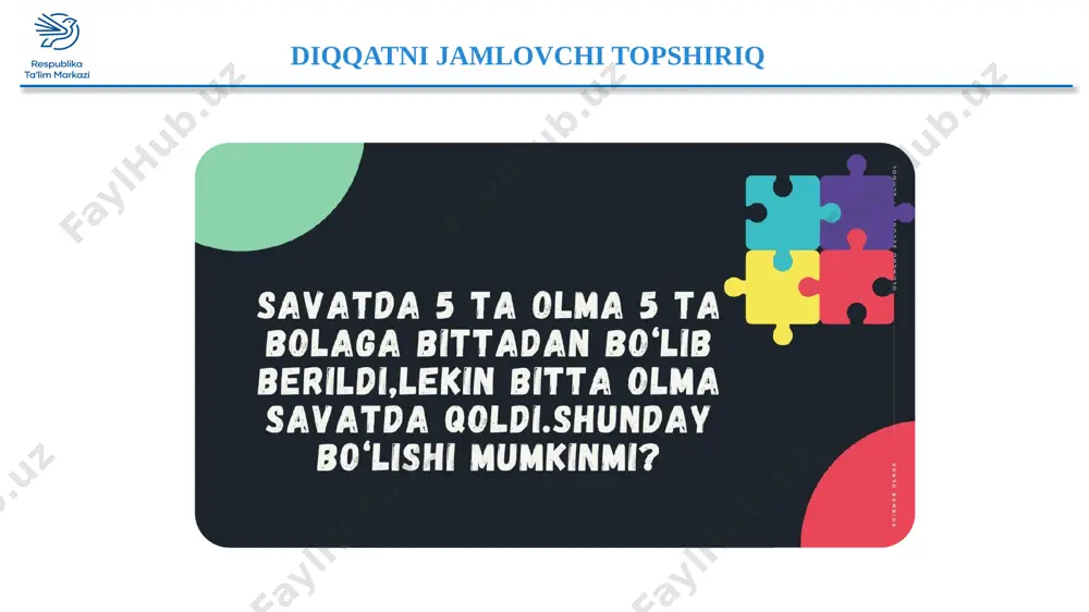 bir xil maxrajli kasrlarni ayirish - Page 2