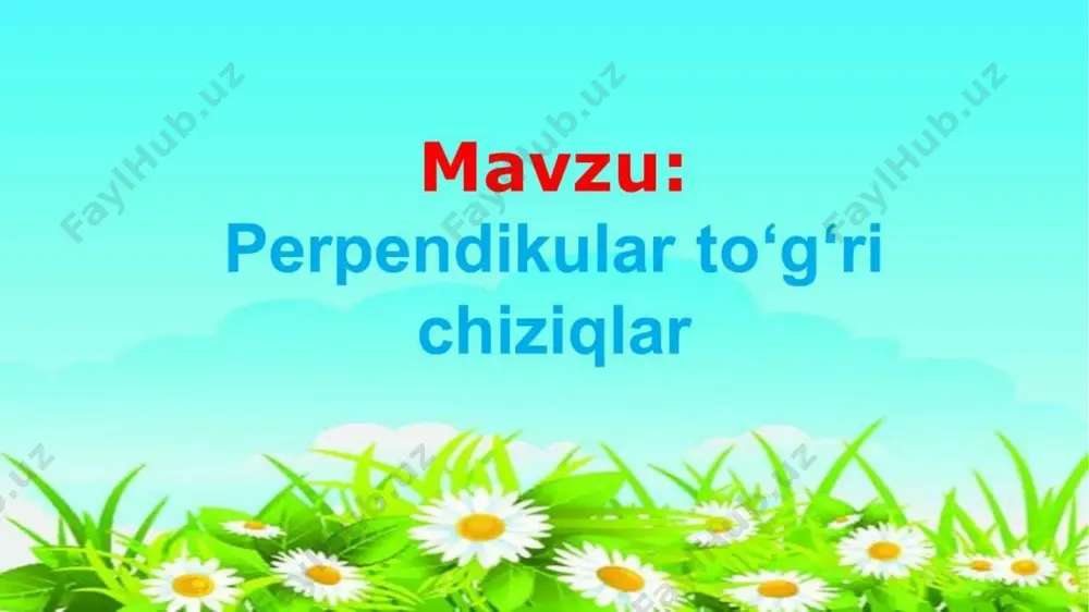 penpendikulyar to'g'ri chiziqlar - Page 2