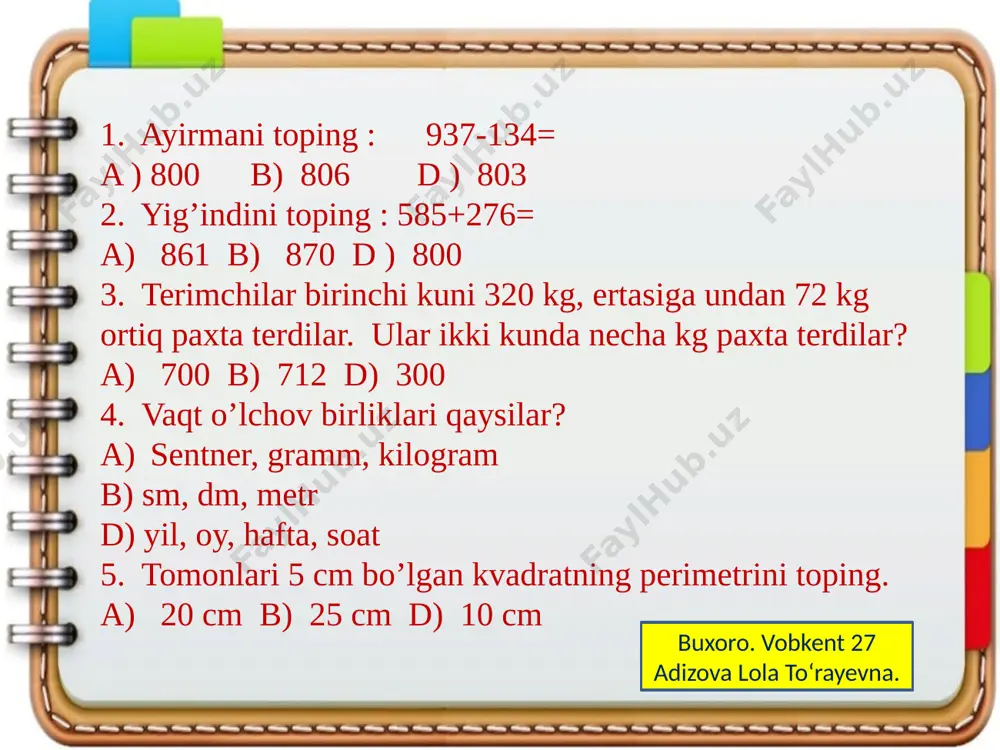 02.22. matem test - Page 2